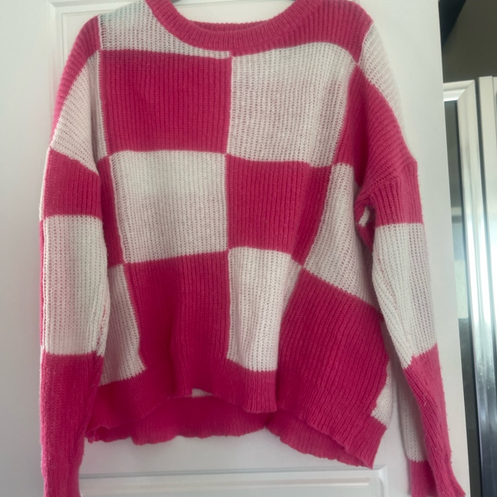 Checkered sweater